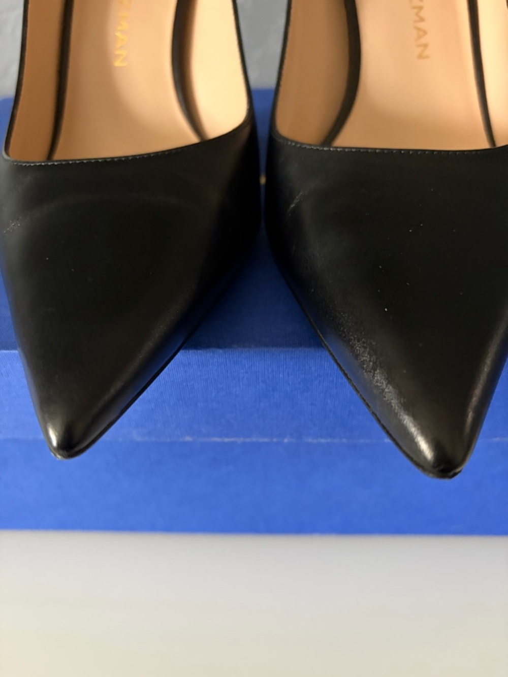 Stuart Weitzman “Power 85”Black Leather Pumps, Sz 7.5B - EUC - Picture 11 of 15